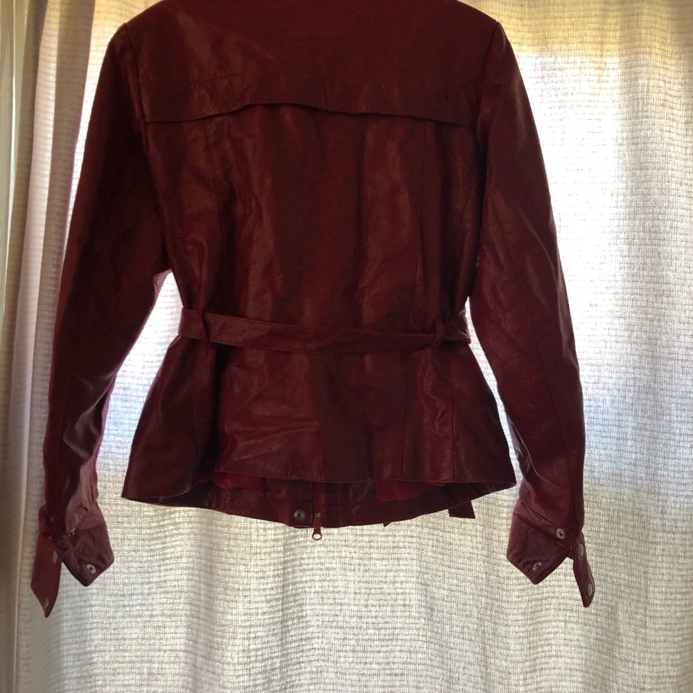 Red leather jacket - Picture 3 of 3